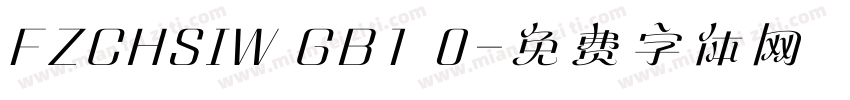 FZCHSIW GB1 0字体转换